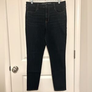 American Eagle Dark Blue Super Hi-Rise Jeans
